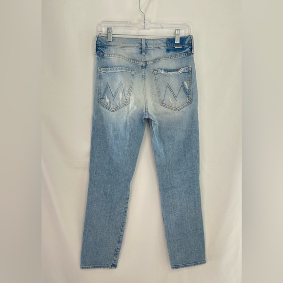 Mother Denim The Trickster Ankle Straight Leg Jean in An Icy Confession Size 26 - Picture 5 of 14